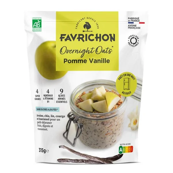 Overnight Oats pomme vanille 315g