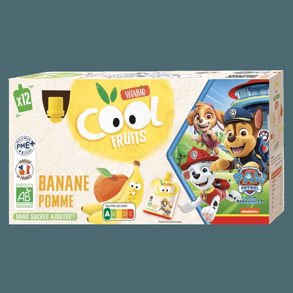 Pack Gourdes Pat'Patrouille Banane Pomme
