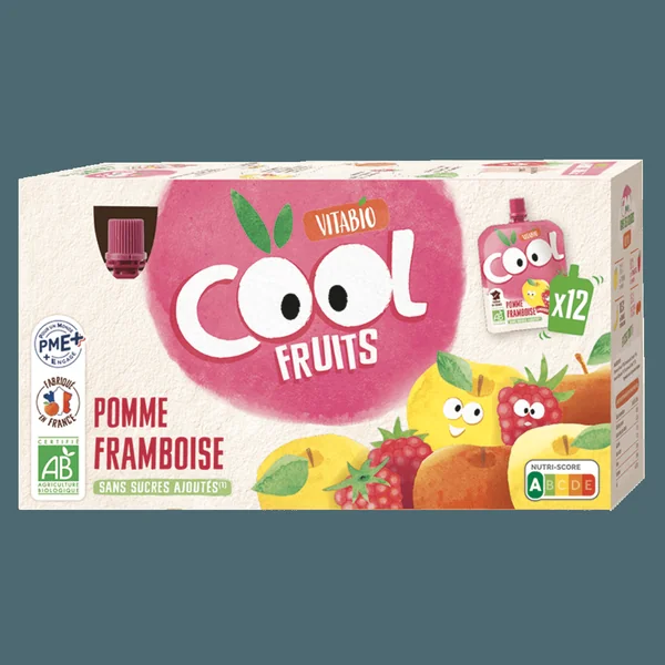 Pack Gourdes Pomme de France Framboise