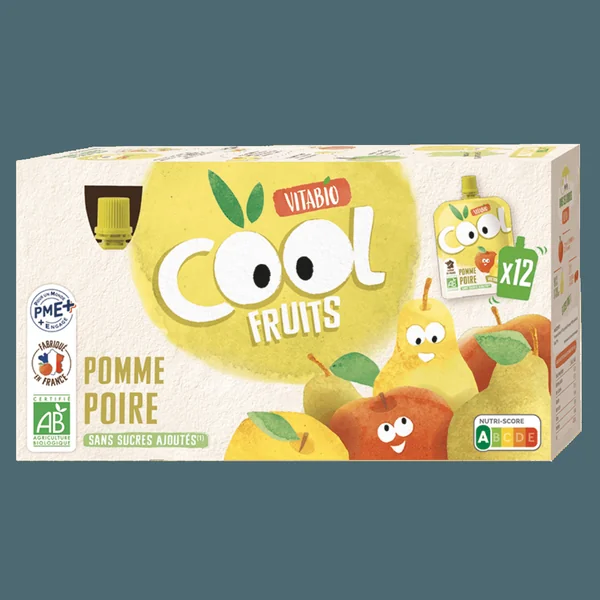 Pack Gourdes Pomme Poire Acérola