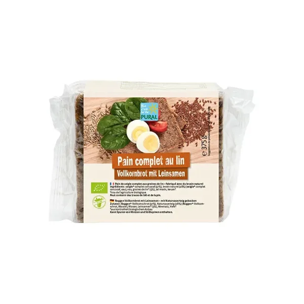 Pain complet lin Pural 375g