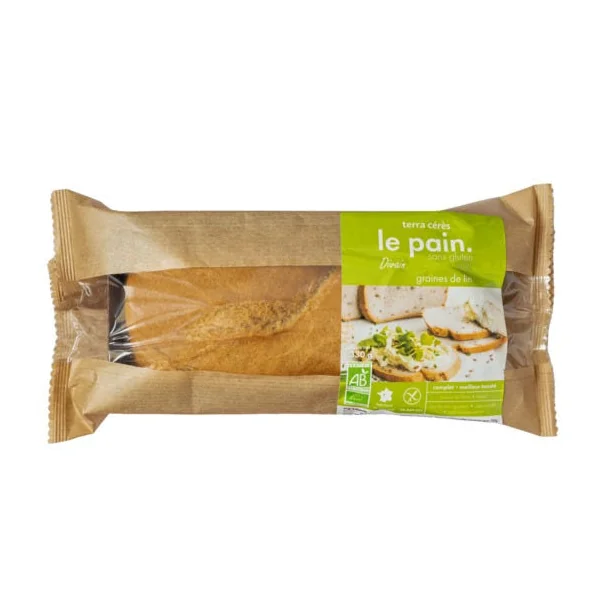 Pain divain sans gluten graines de lin 330g