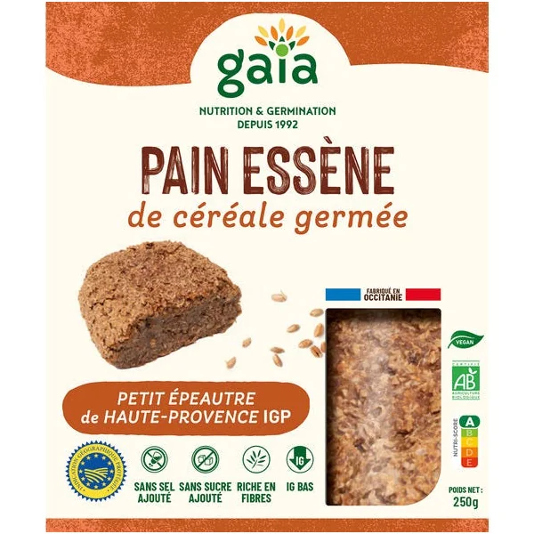 Pain essène de céréale germée petit épeautre IGP 250g
