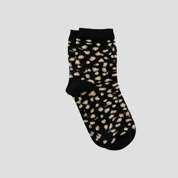 PAIRE DE CHAUSSETTES LEOPARD MULTICO NOIR