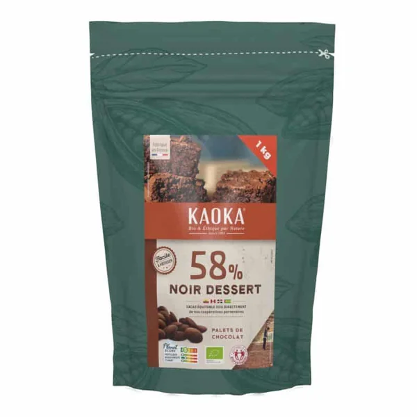 Palets de chocolat 58% 1kg