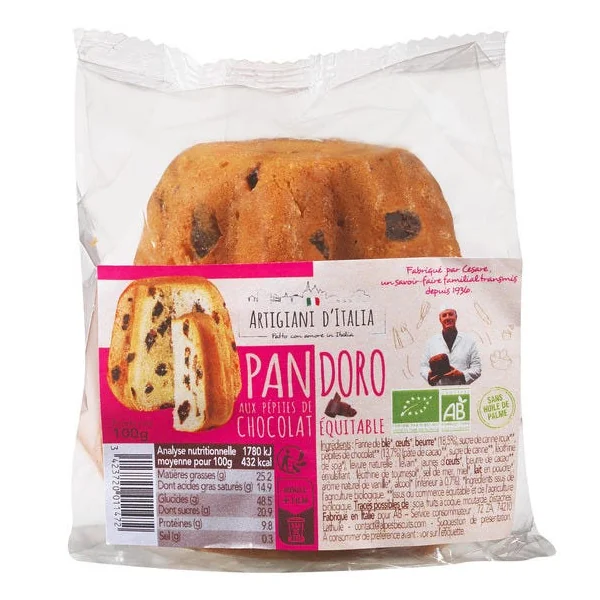 Pandoro aux pépites de chocolat 100g