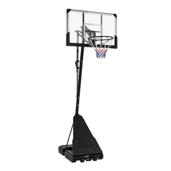 Panier de Basketball sur Pieds avec Hauteur Réglable 150-305 CM Support de Basket à Roulettes avec Panneau Arrière Incassable de 112cm en PC