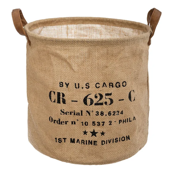 Panier de rangement LOFT jute naturelle 30x30cm