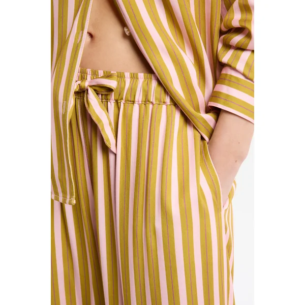 Pantalon de pyjama bicolore à rayures