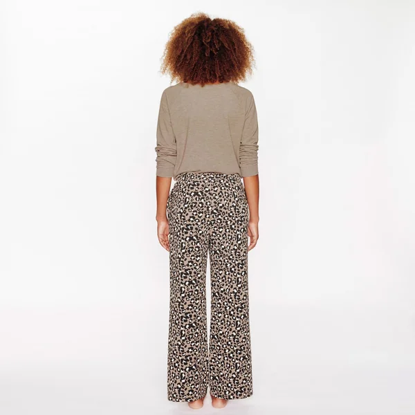 PANTALON DE PYJAMA MULTICO MARRON