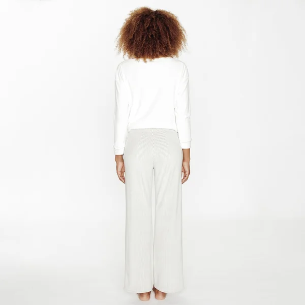 PANTALON DE PYJAMA VELOURS MULTICO BLANC