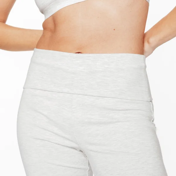 PANTALON FLARE GRIS CLAIR