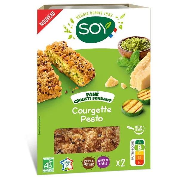 Pané crousti courgette pesto 2x80g