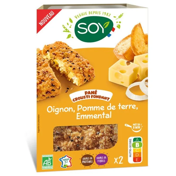 Pané crousti pomme de terre oignon emmental 2x80g