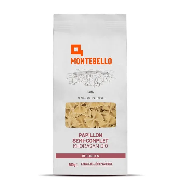 Papillon semi-complet blé ancien Khorasan 500g