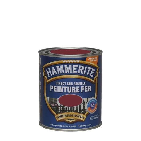Peinture fer antirouille brillant Rouge Basque 0,75L
