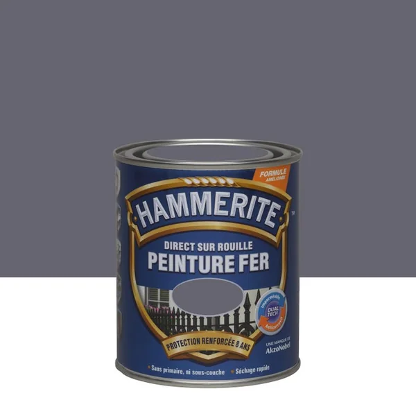 Peinture Fer Extérieure Brillant Laqué Gris Anthracite 0,75L