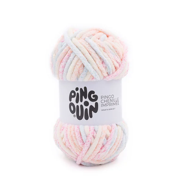 Pelote de laine chenille flower 100g | PINGOUIN