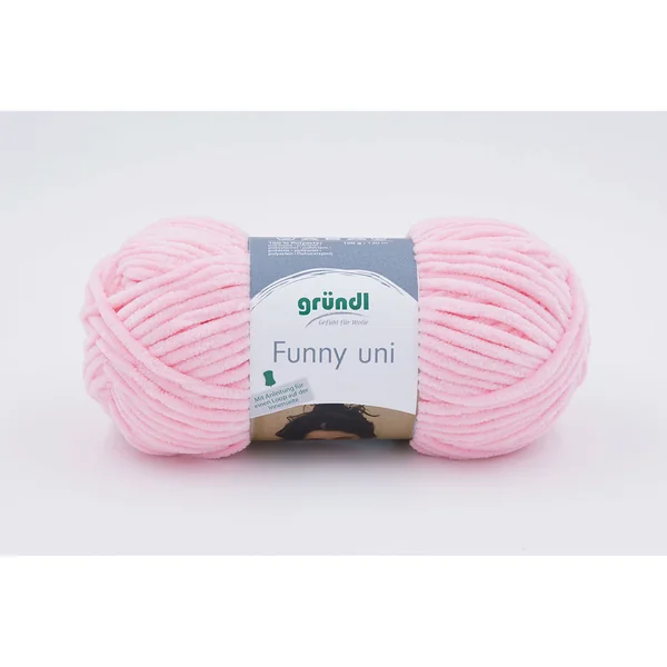 Pelote de laine FUNNY rose 100g