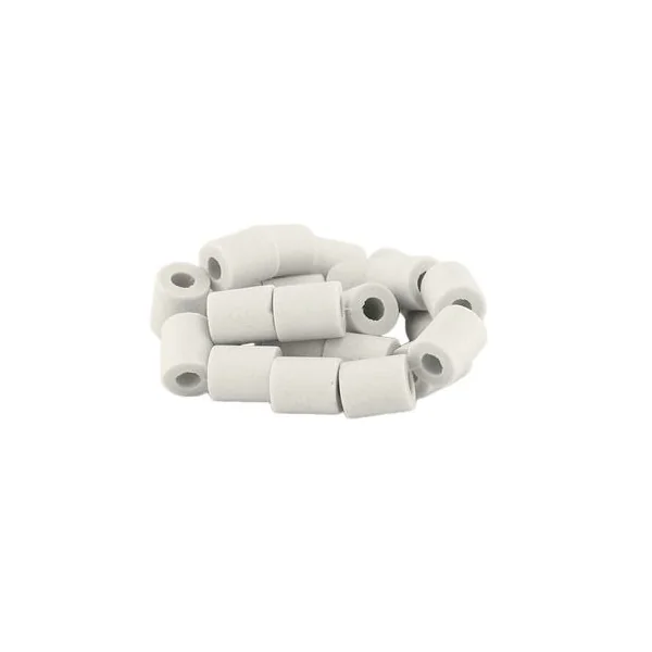 Perles céramique grise collier (25)