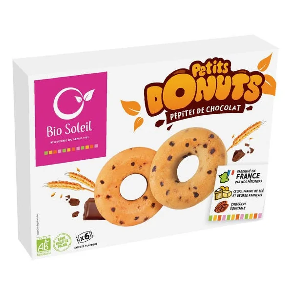 Petits donuts aux pépites de chocolat (6) 150g