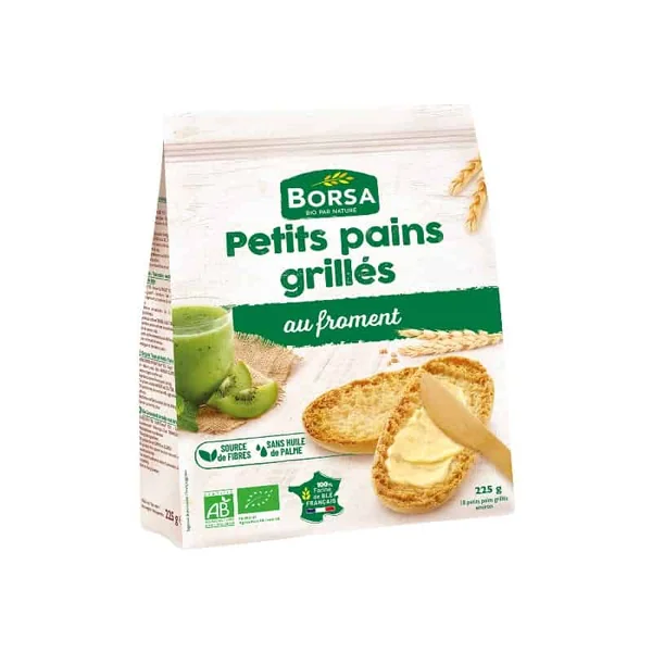 Petits pains grilles au froment 225g