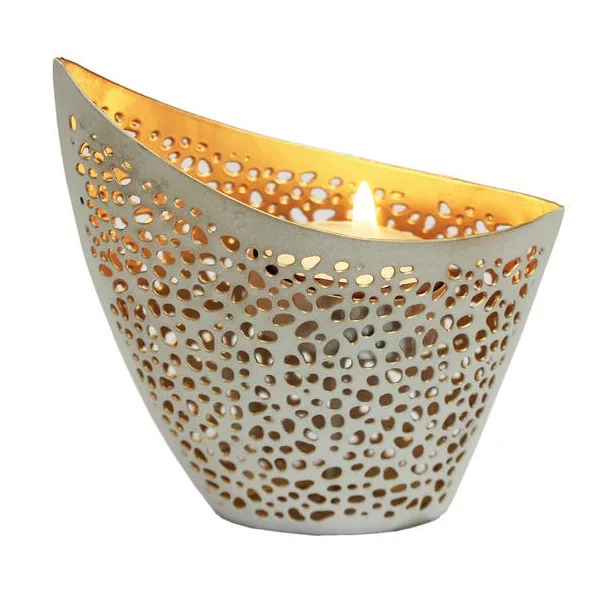 Photophore Paisley blanc