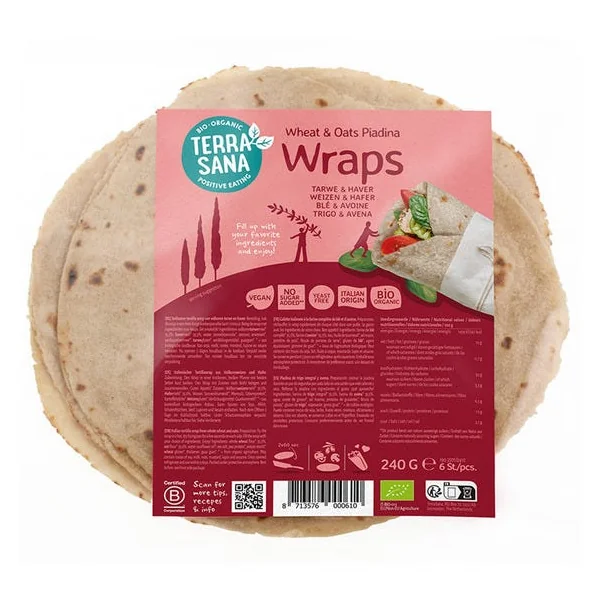 Piadina wrap blé avoine (6) 240g