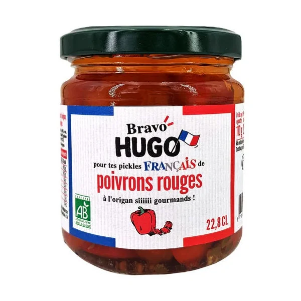 Pickles poivron rouge 110g net égoutté