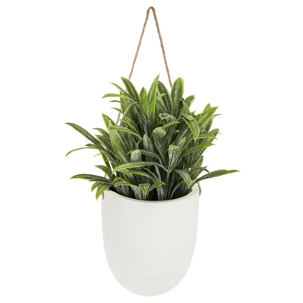 Plante artificielle mural à suspendre en pot céramique H 20cm