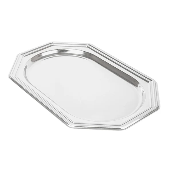 PLATEAUX DE LUXE OCTOGONAUX 45,5x30,5 CM ARGENTE PET (5 UNITÉ) - Garcia de Pou