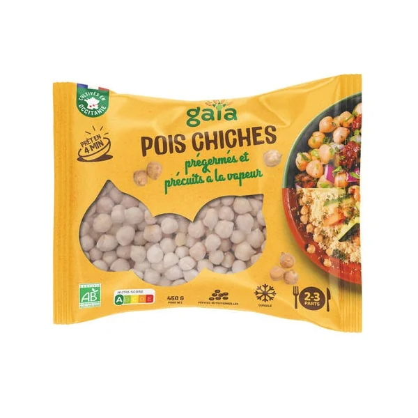 Pois chiche prégermés précuits 450g