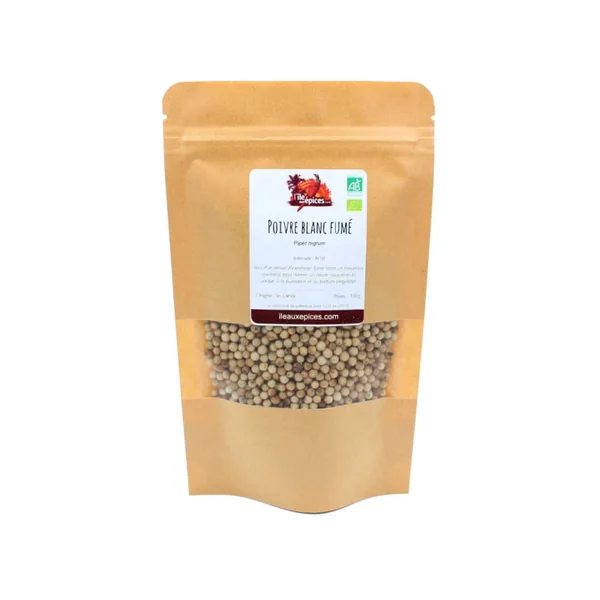 Poivre blanc fumé du Sri Lanka bio