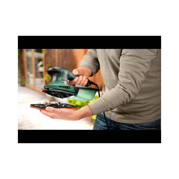 Ponceuse multi PSM 200 AES et 1 plateau rectangle BOSCH
