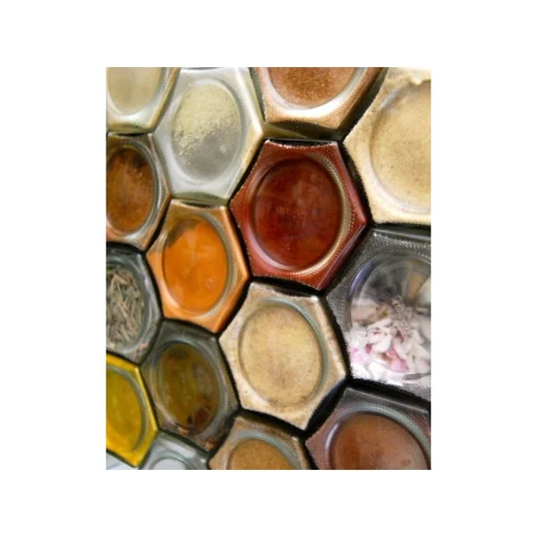Pot épices hexagonal