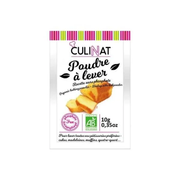 Poudre a lever sans phosphate 8x10g