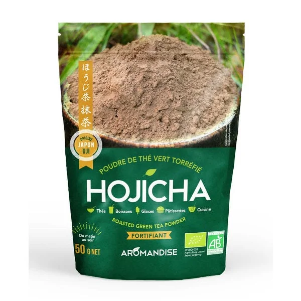 Poudre de thé vert torréfié hojicha 50g