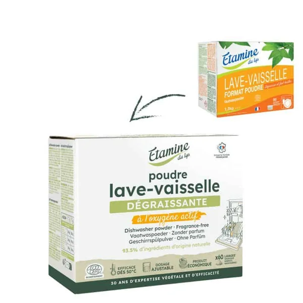 Poudre lave-vaisselle 1,3kg Etamine du Lys