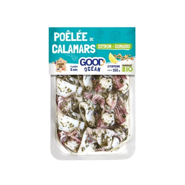Poêlée de calamars citron gomasio 150g
