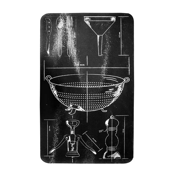 Protège plaque induction verre dessins 52x30cm