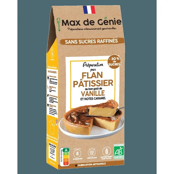 Préparation flan pâtissier