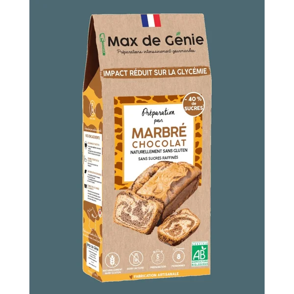 Préparation marbré au chocolat IG bas
