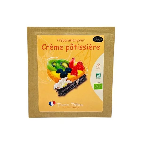 Préparation pour crème pâtissière poudre 45g