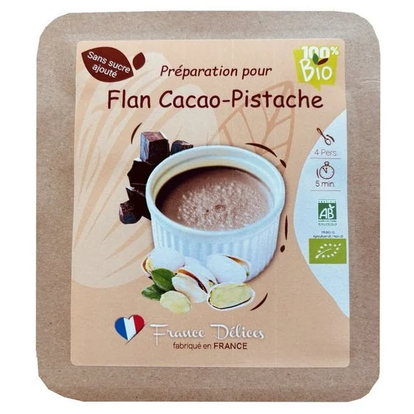 Préparation pour flan cacao pistache 14g