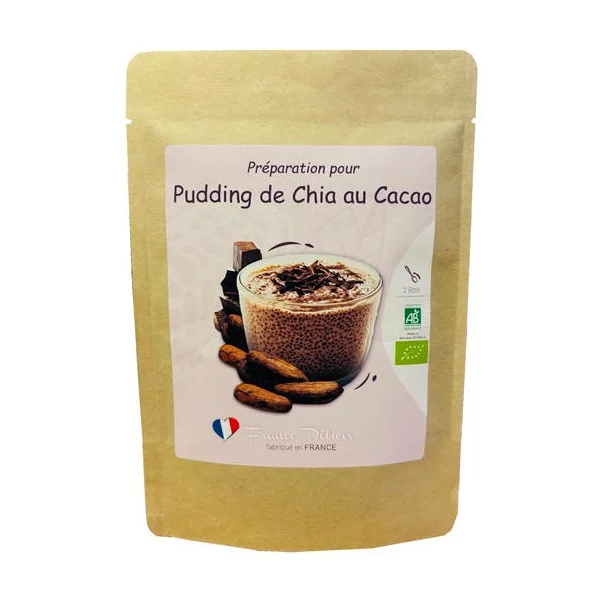 Préparation pour pudding chia cacao 70g