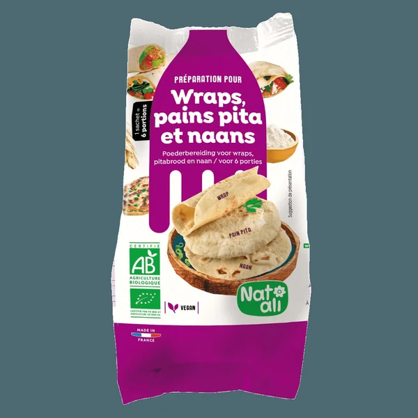 Préparation Wrap Naan Pita