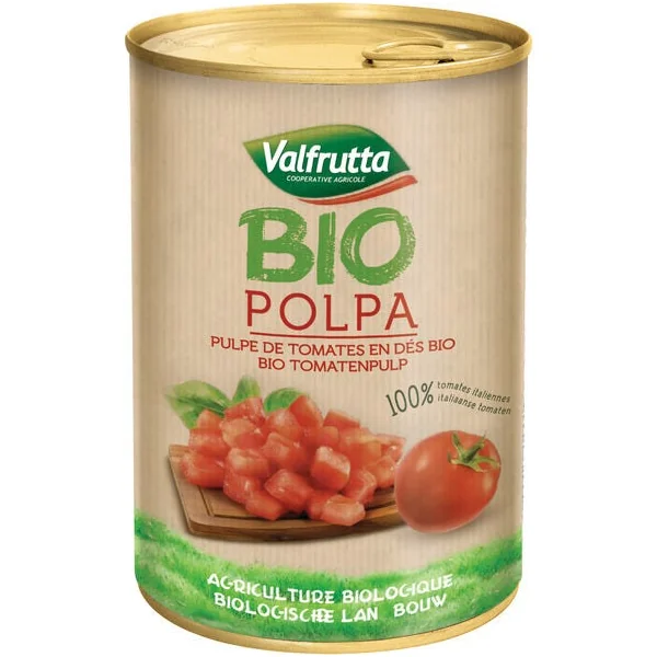 Pulpe de tomates en dés 400g