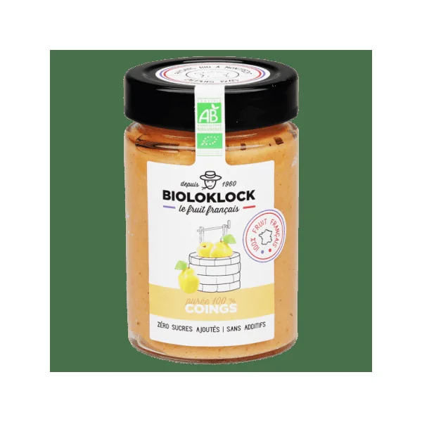 Purée coing bio 190g Biolo’Klock