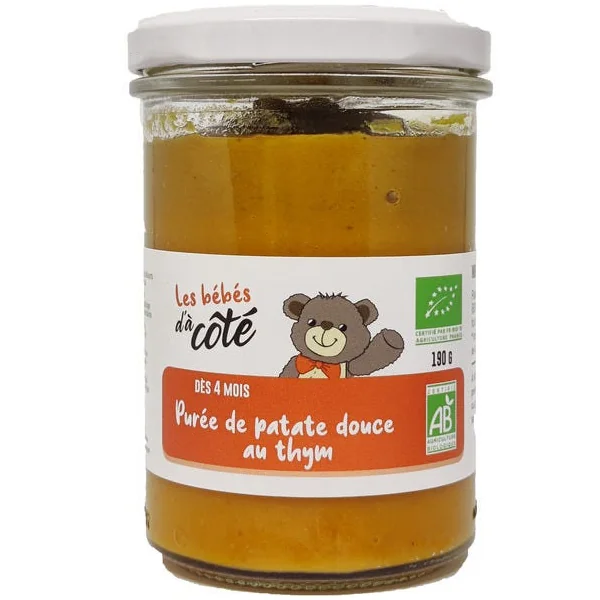 Purée patate douce thym - Les bébés d'à côté - 190g