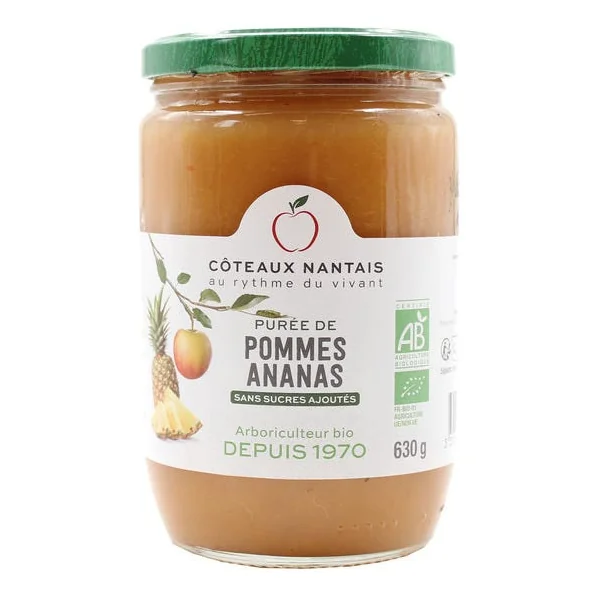 Purée pomme ananas 630g